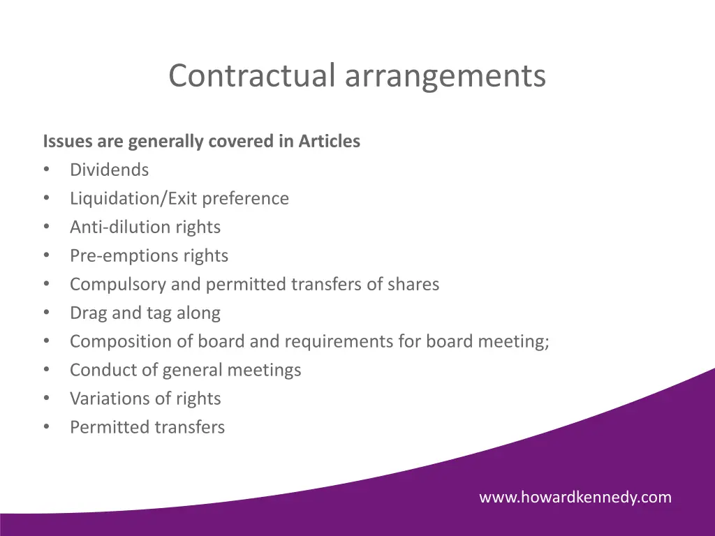 contractual arrangements 4