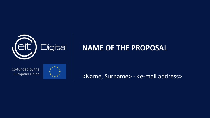 name of the proposal