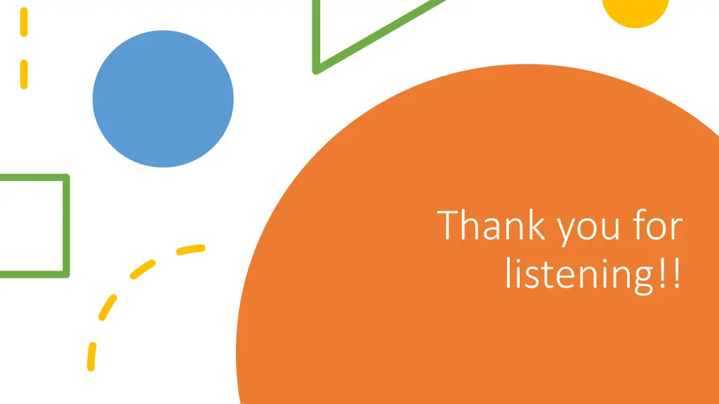 thank you for listening