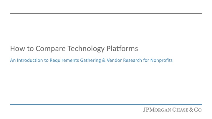 how to compare technology platforms