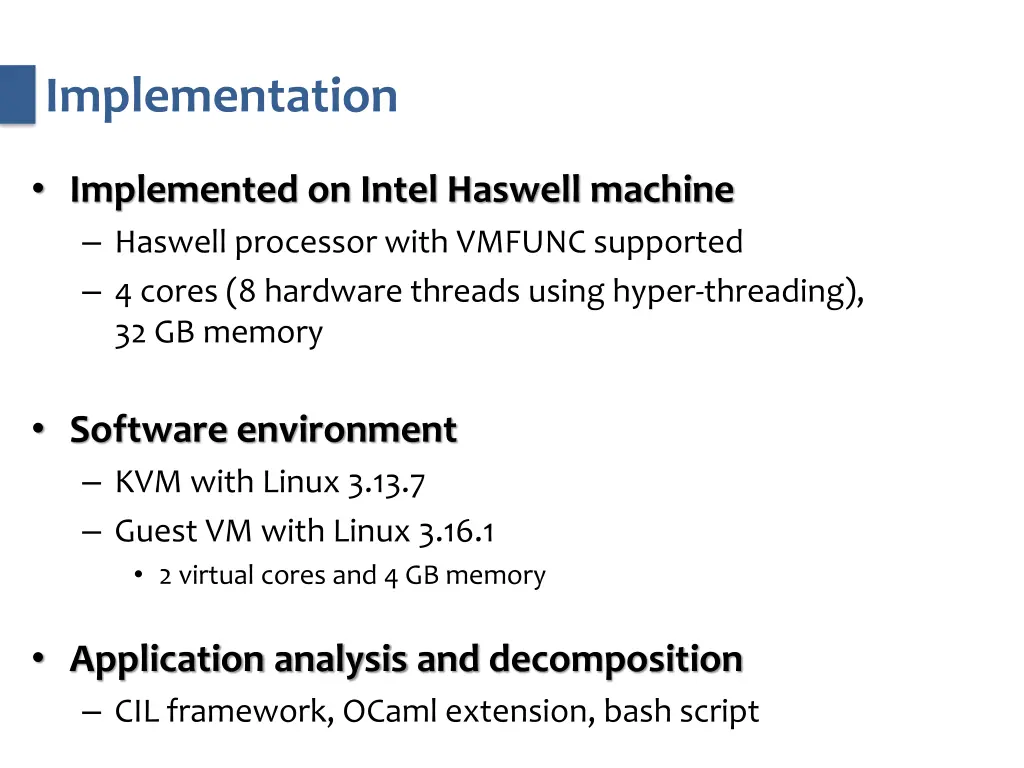 implementation