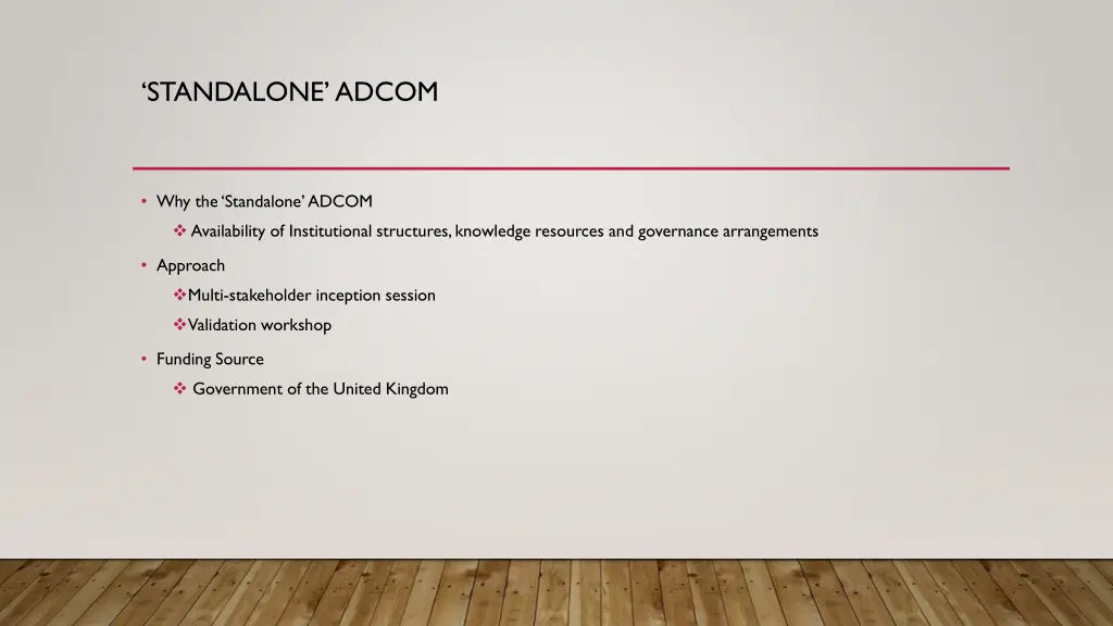 standalone adcom