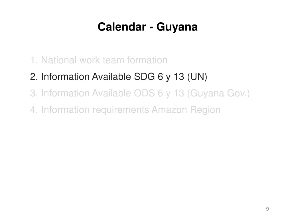 calendar guyana