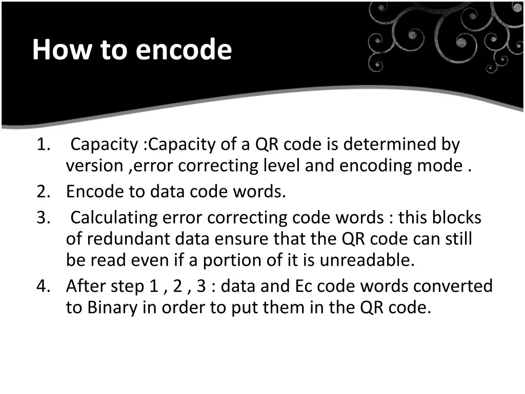 how to encode