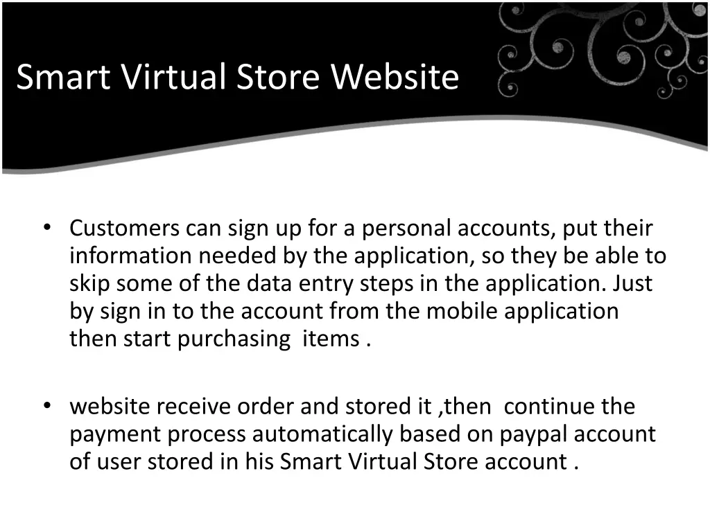 smart virtual store website