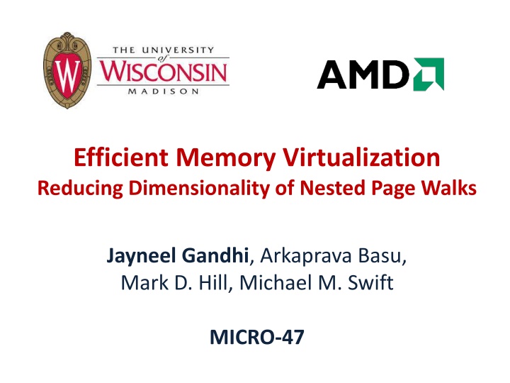 efficient memory virtualization reducing