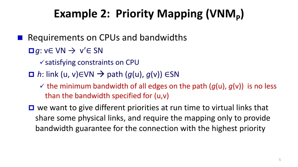 example 2 priority mapping vnm p