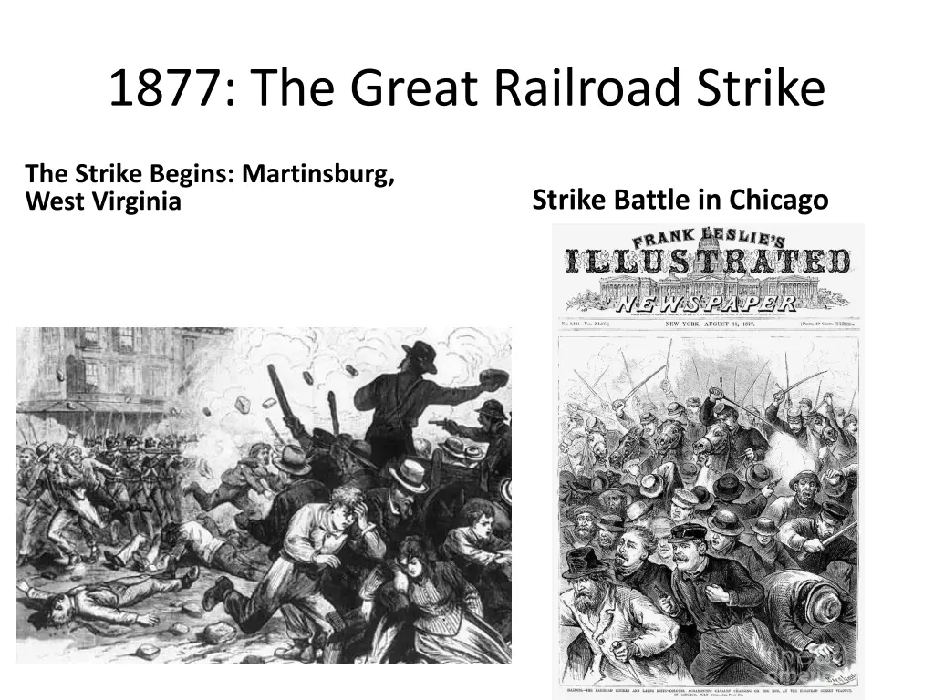 1877 the great railroad strike