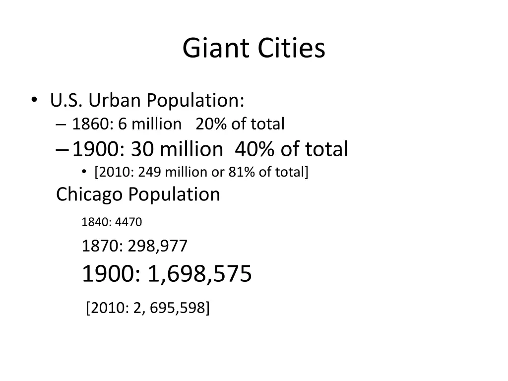 giant cities