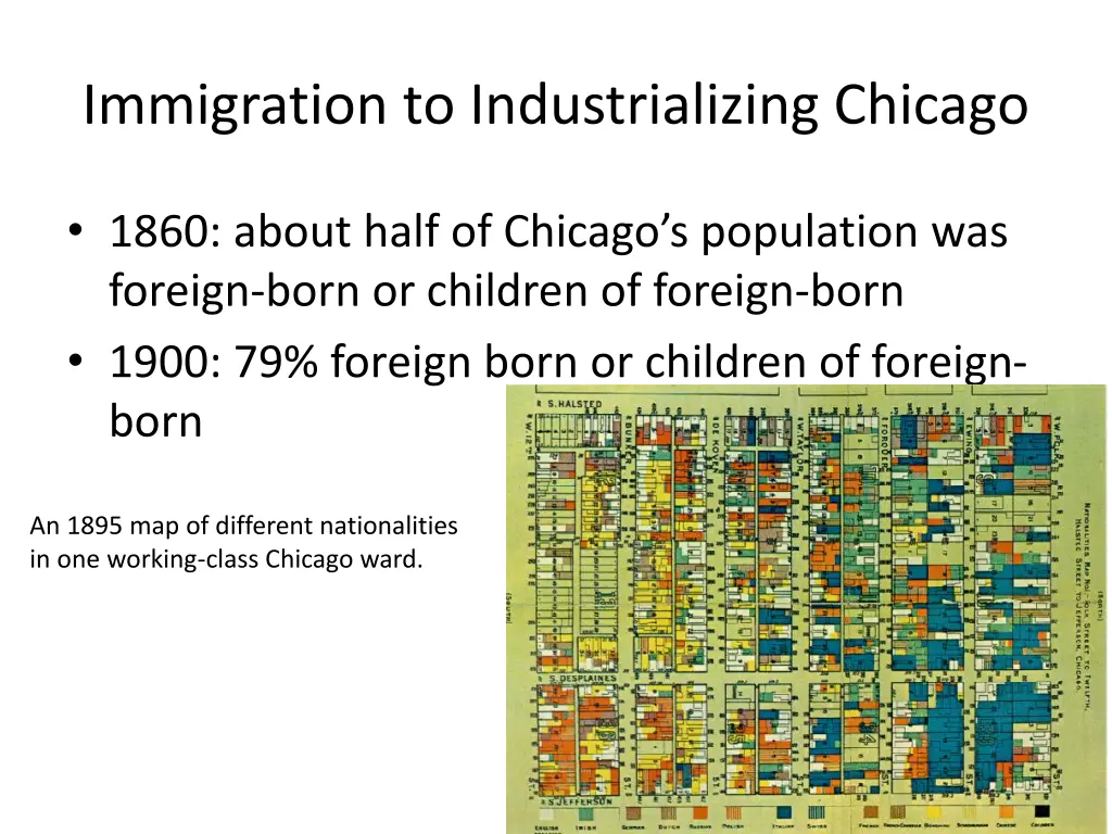 immigration to industrializing chicago