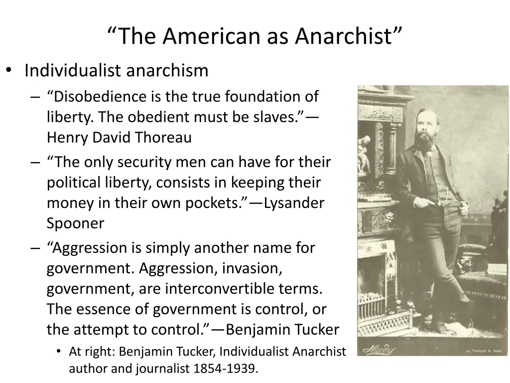 the american as anarchist individualist anarchism