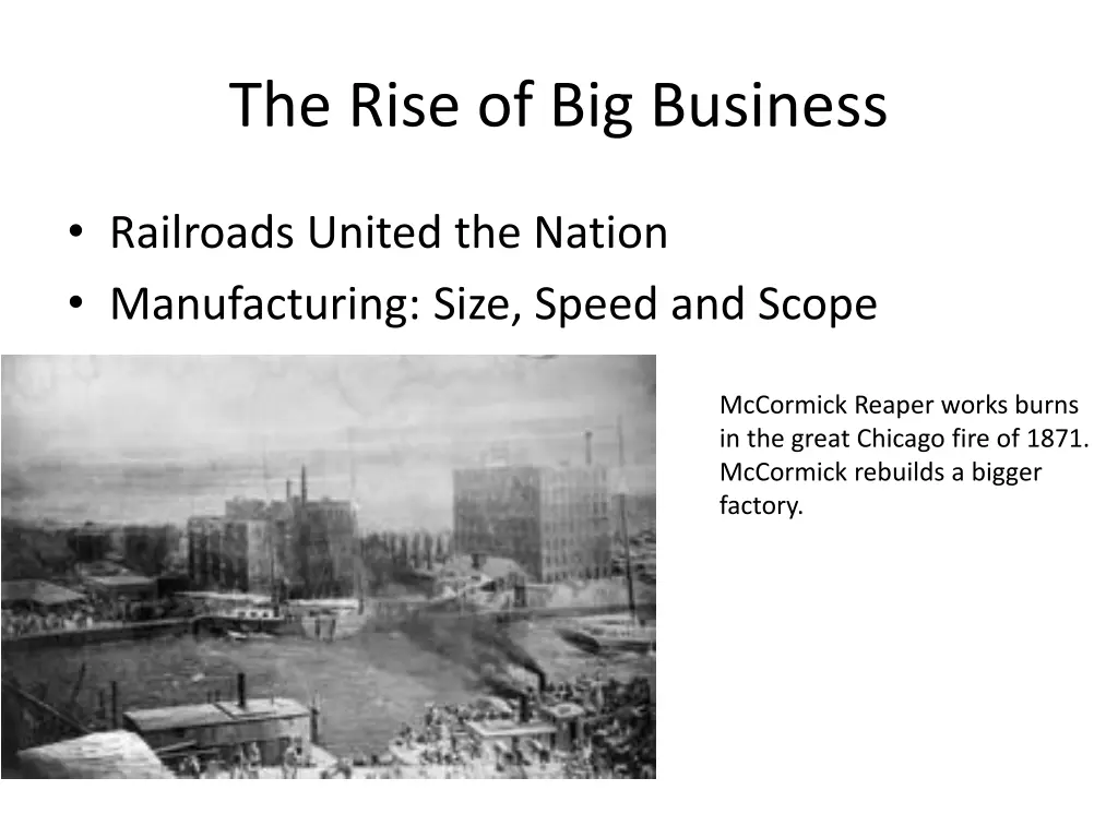 the rise of big business