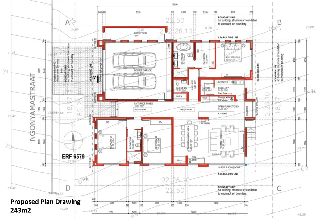 proposed plan drawing 243m2