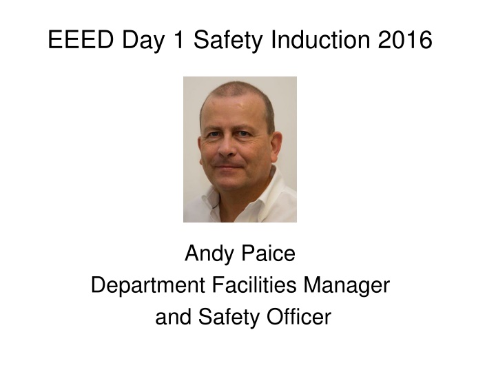 eeed day 1 safety induction 2016