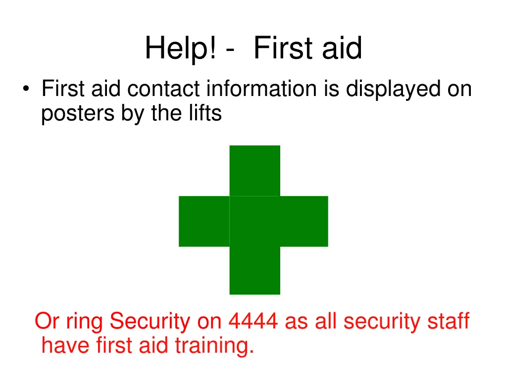 help first aid