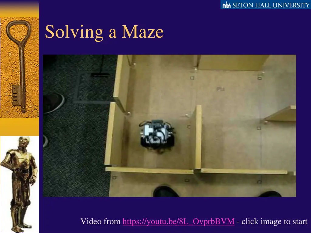 solving a maze