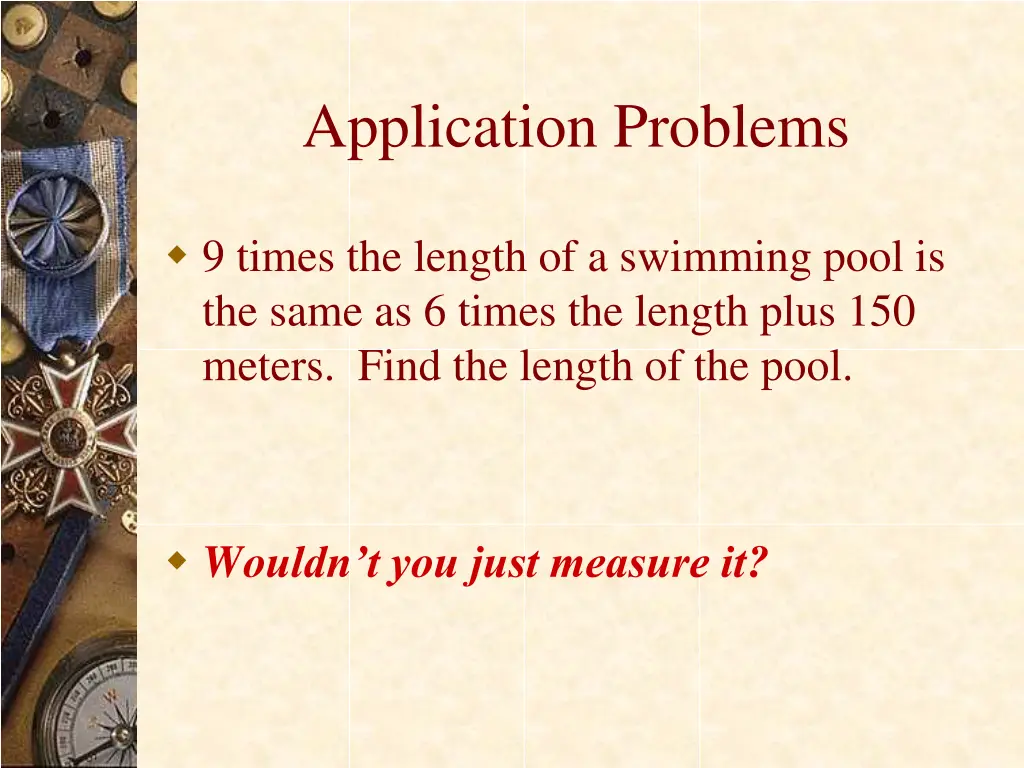 application problems 1