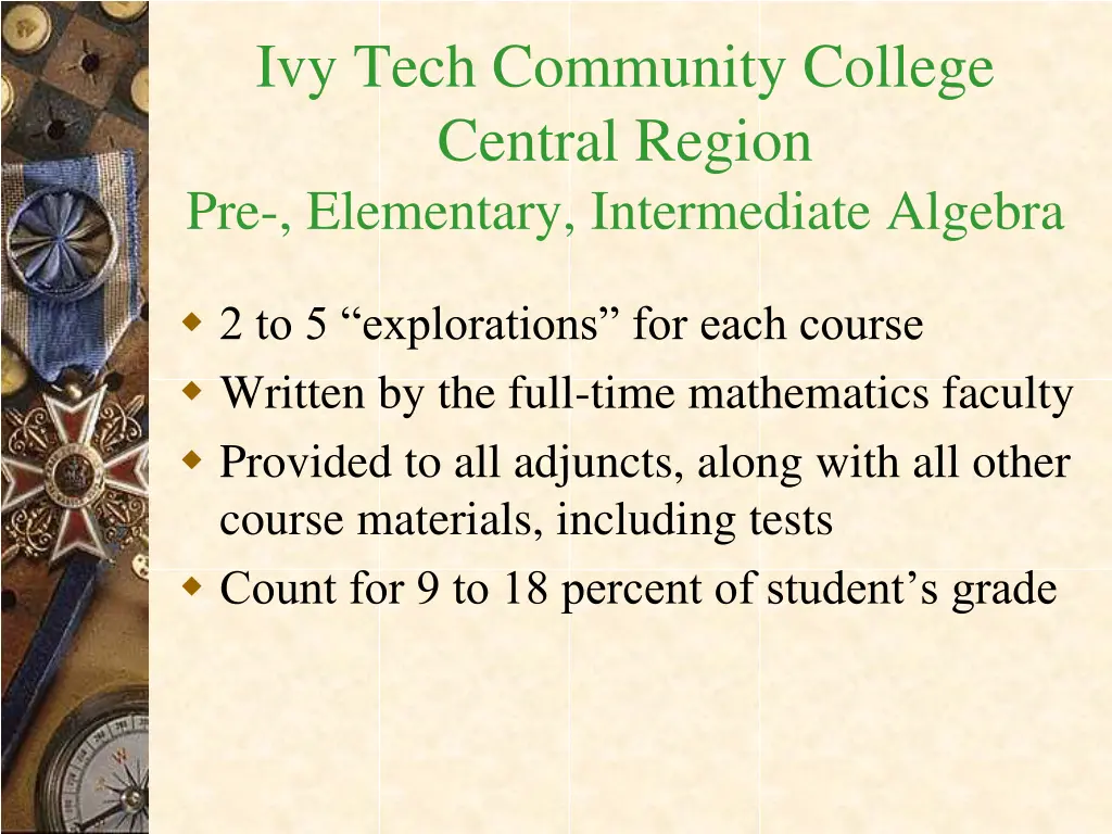 ivy tech community college central region