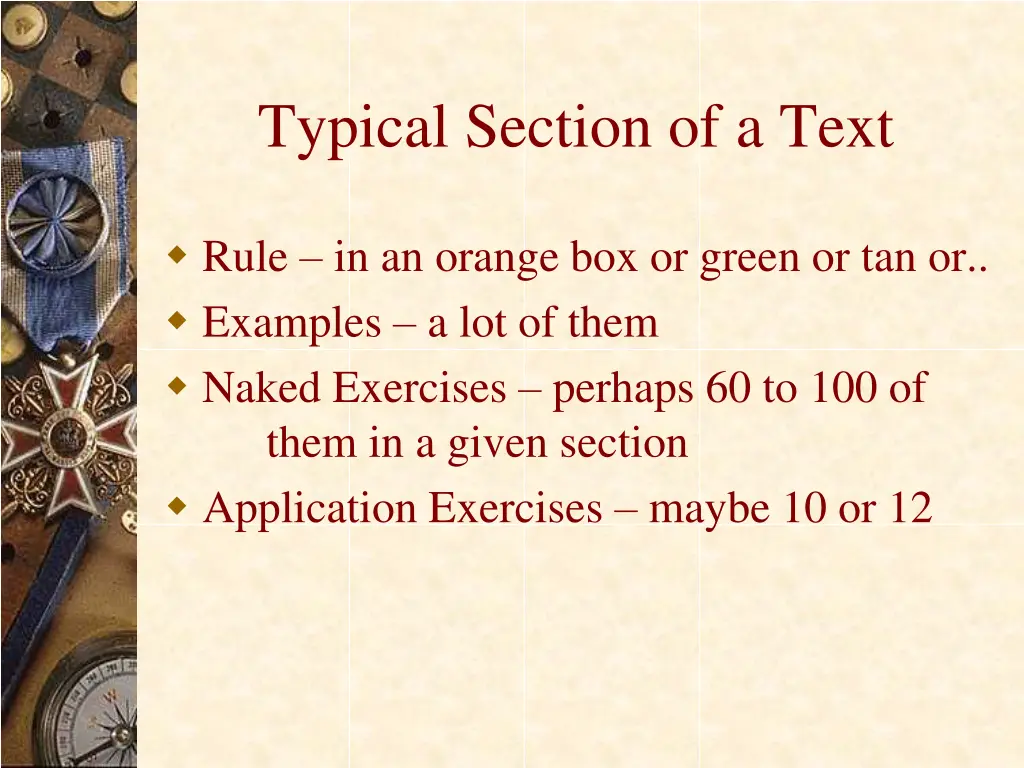 typical section of a text