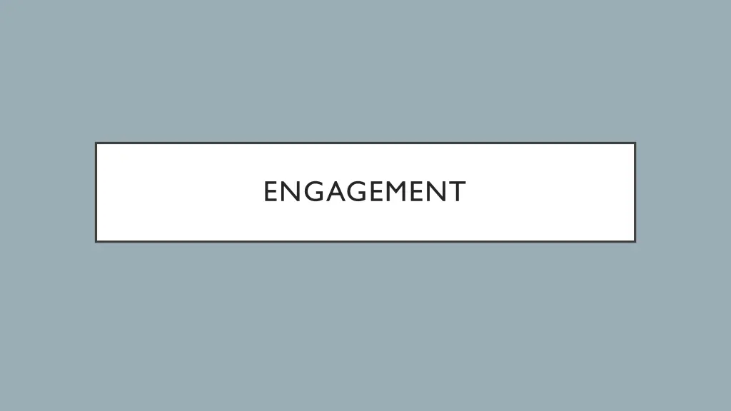 engagement