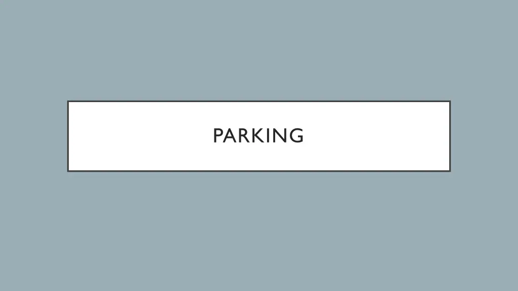 parking