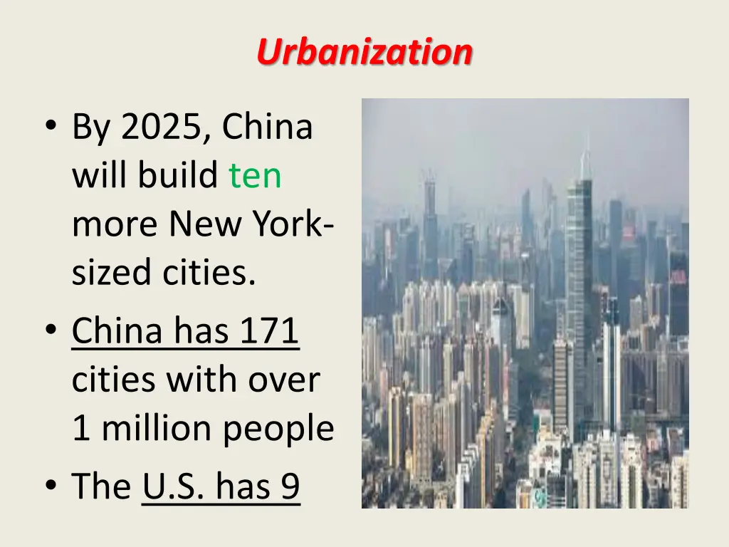 urbanization 1