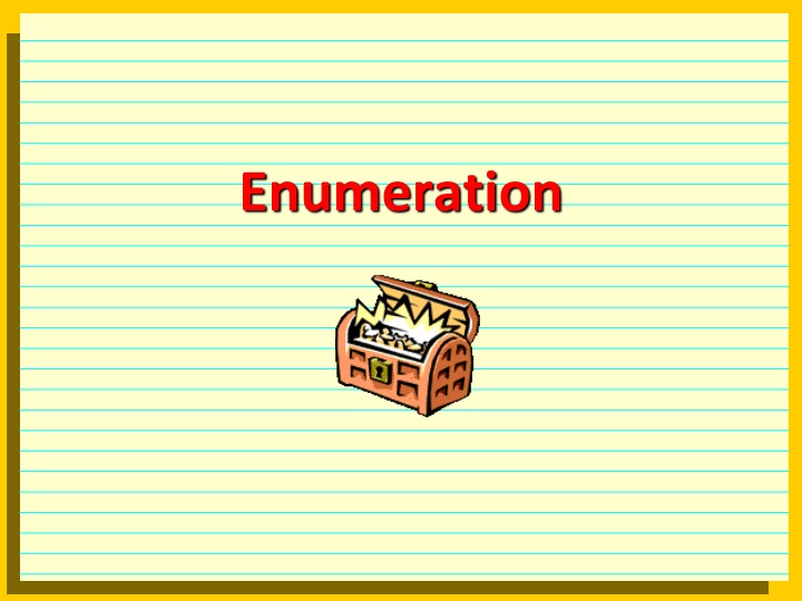 enumeration