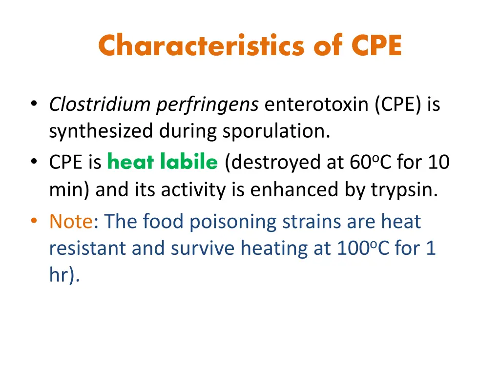 characteristics of cpe