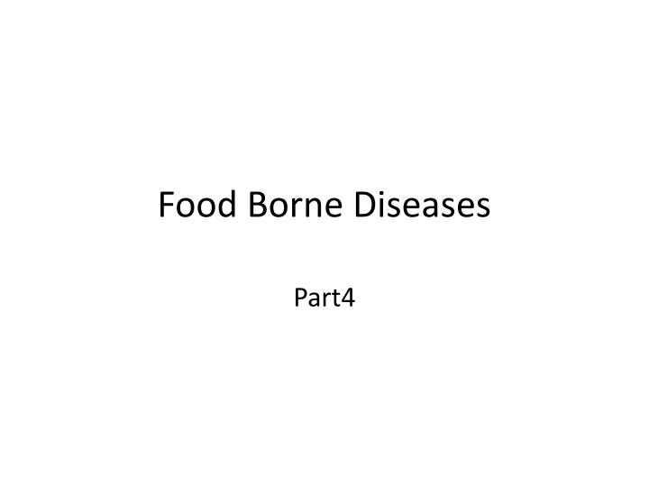 food borne diseases