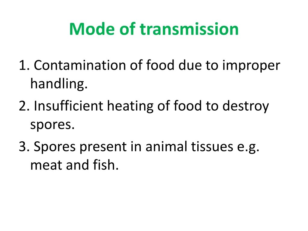 mode of transmission