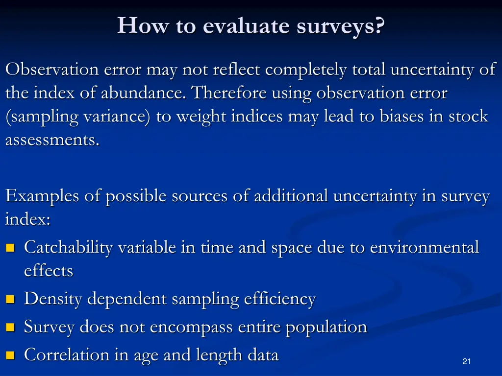 how to evaluate surveys