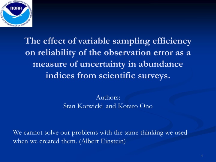 the effect of variable sampling efficiency