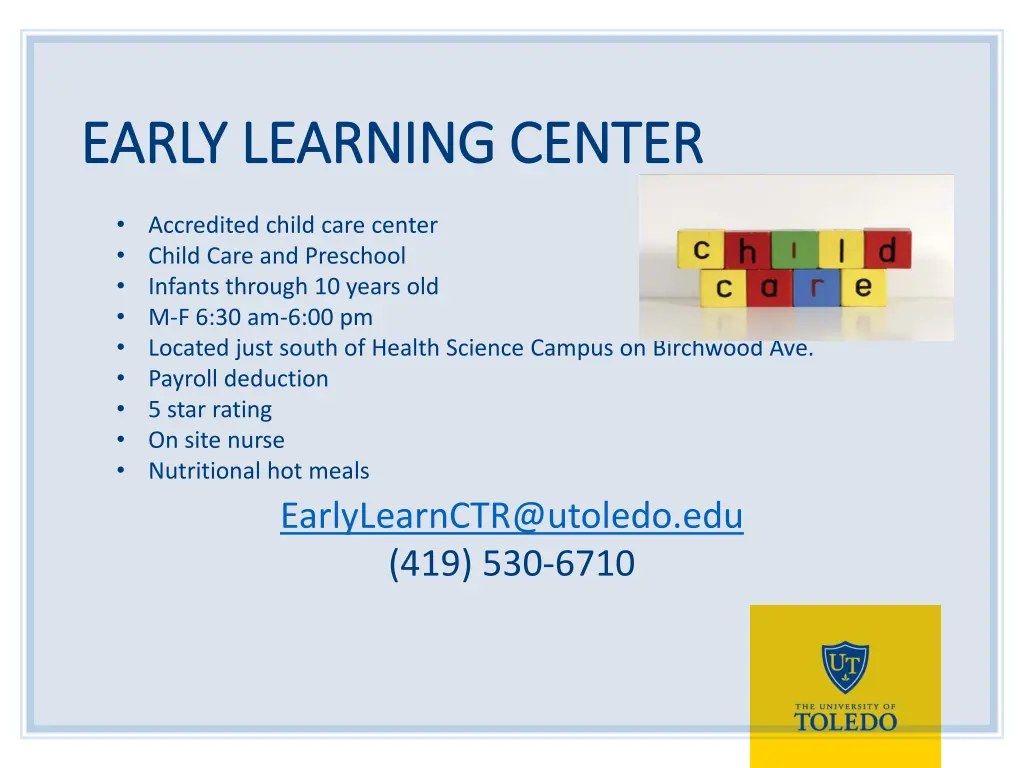 early learning center early learning center