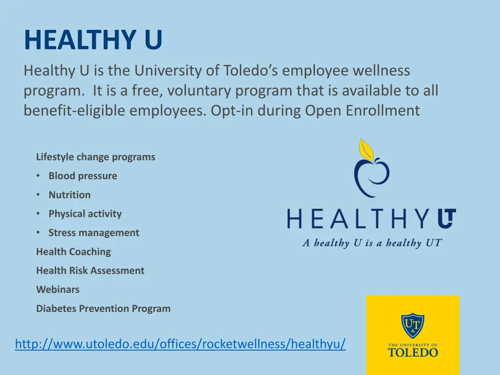 healthy u healthy u is the university of toledo