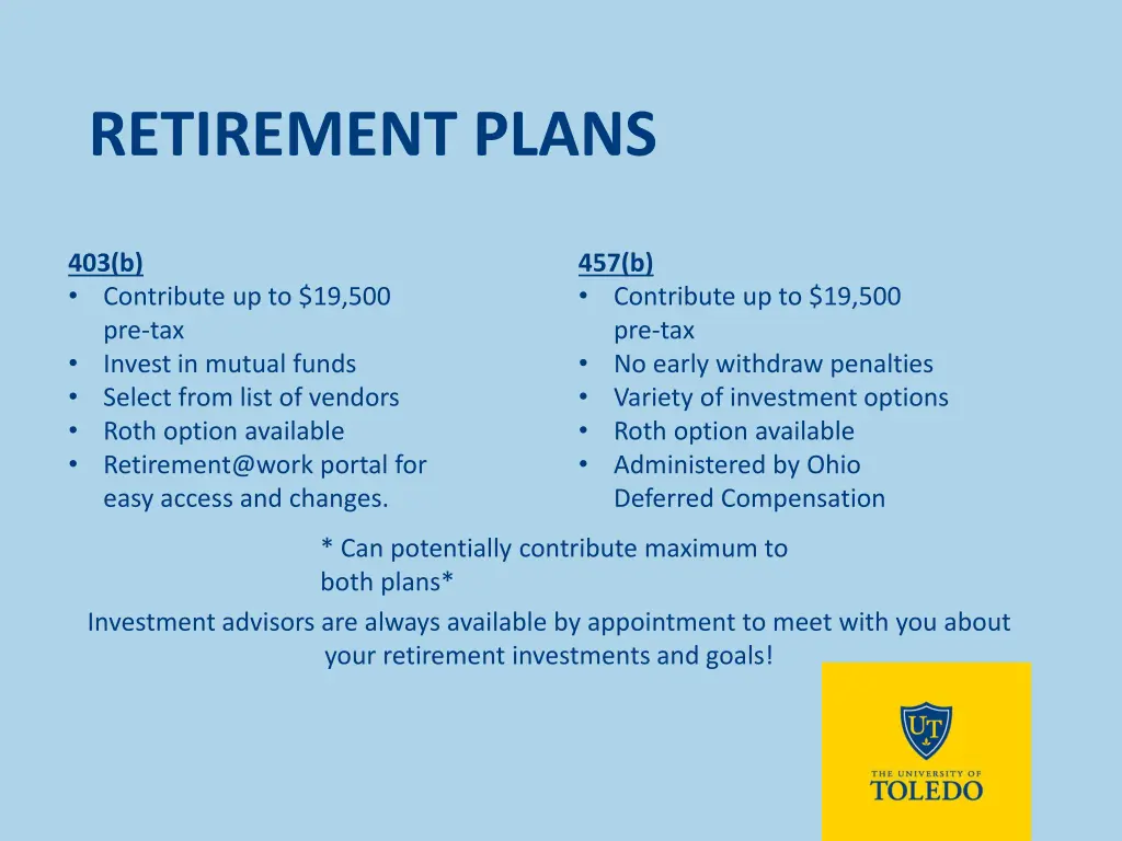 retirement plans