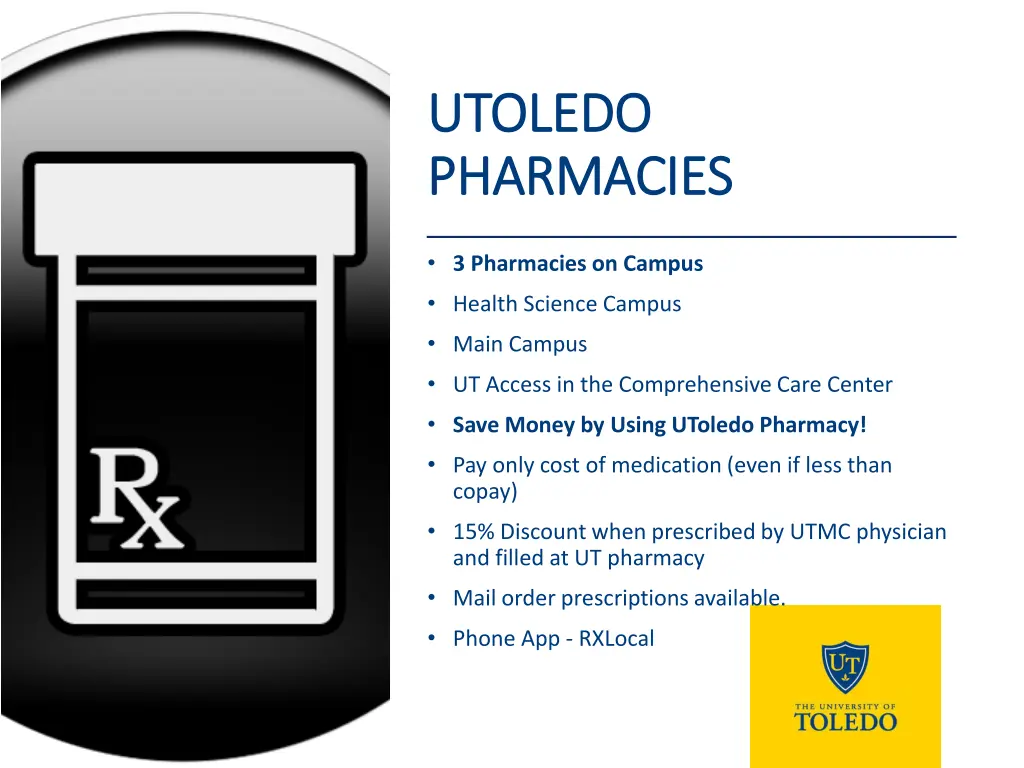 utoledo utoledo pharmacies pharmacies