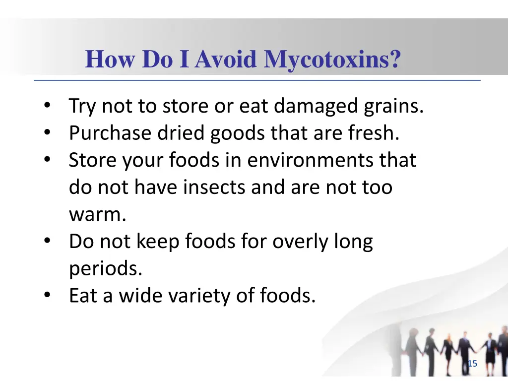 how do i avoid mycotoxins 1