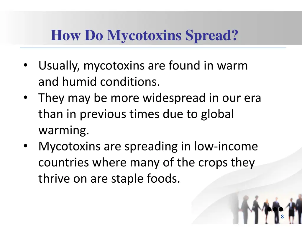 how do mycotoxins spread 1