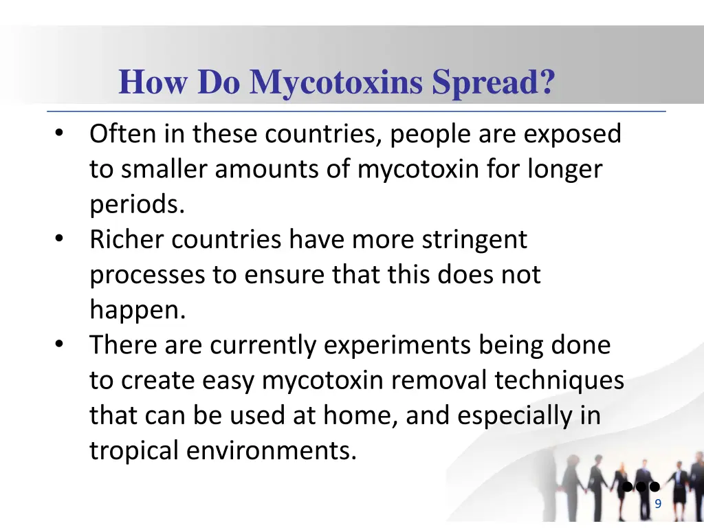 how do mycotoxins spread 2