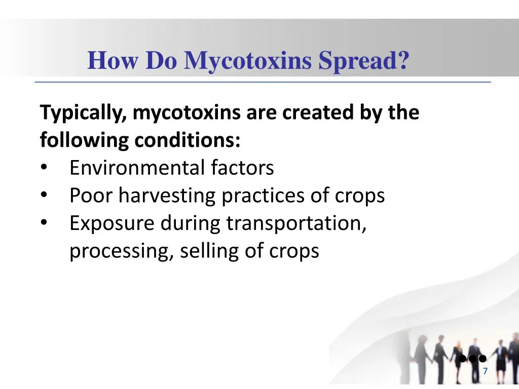 how do mycotoxins spread