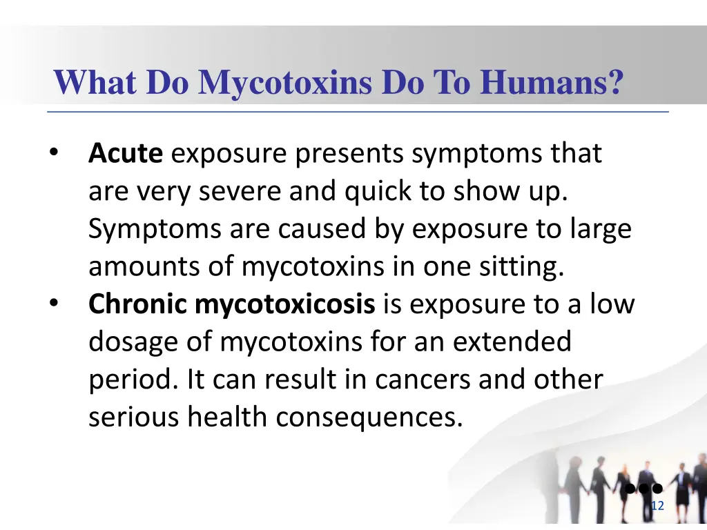 what do mycotoxins do to humans 1