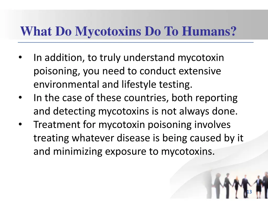 what do mycotoxins do to humans 2