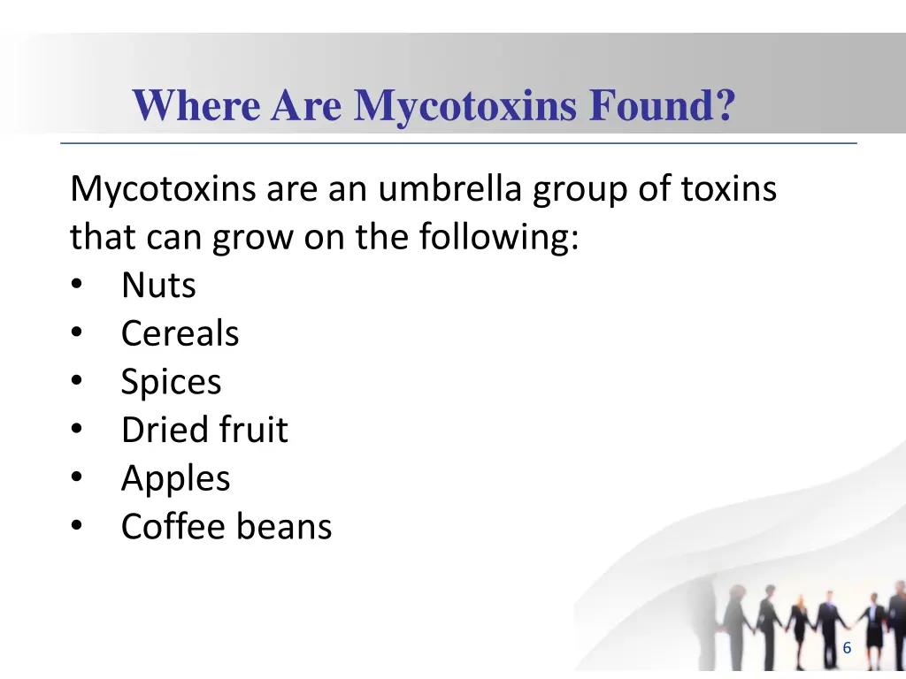 where are mycotoxins found