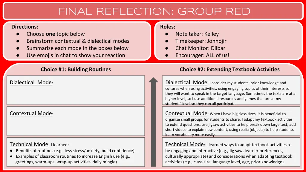 final reflection group red