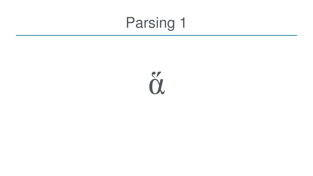 parsing 1