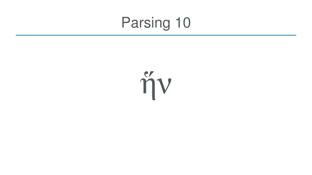 parsing 10