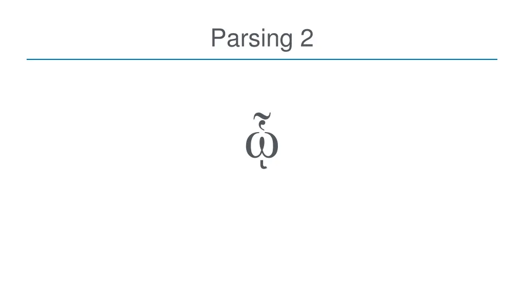 parsing 2