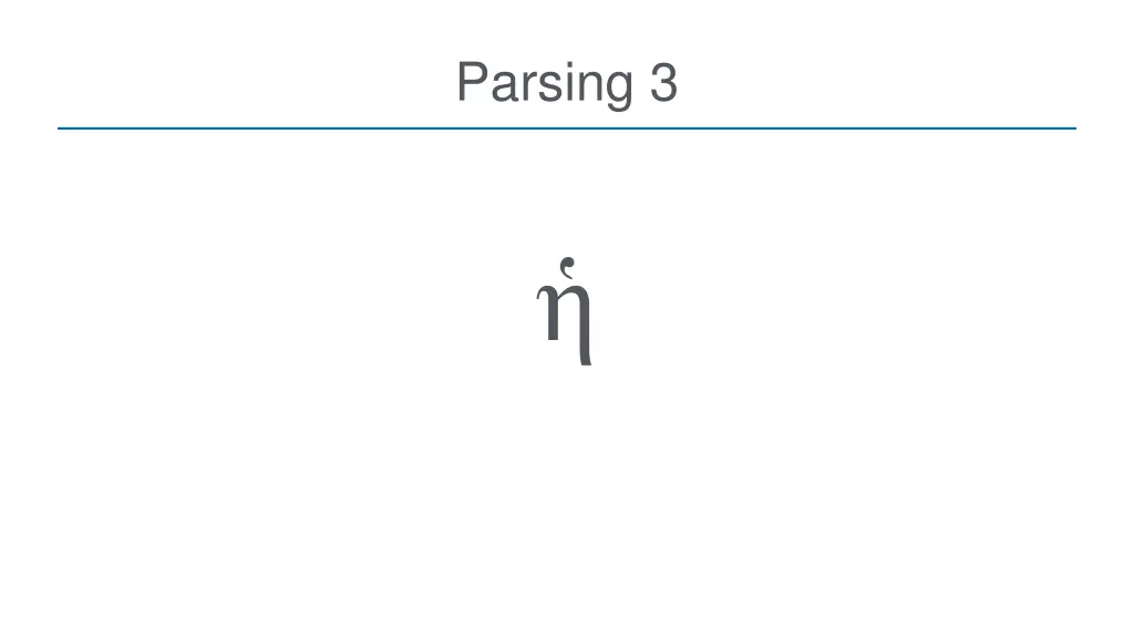 parsing 3