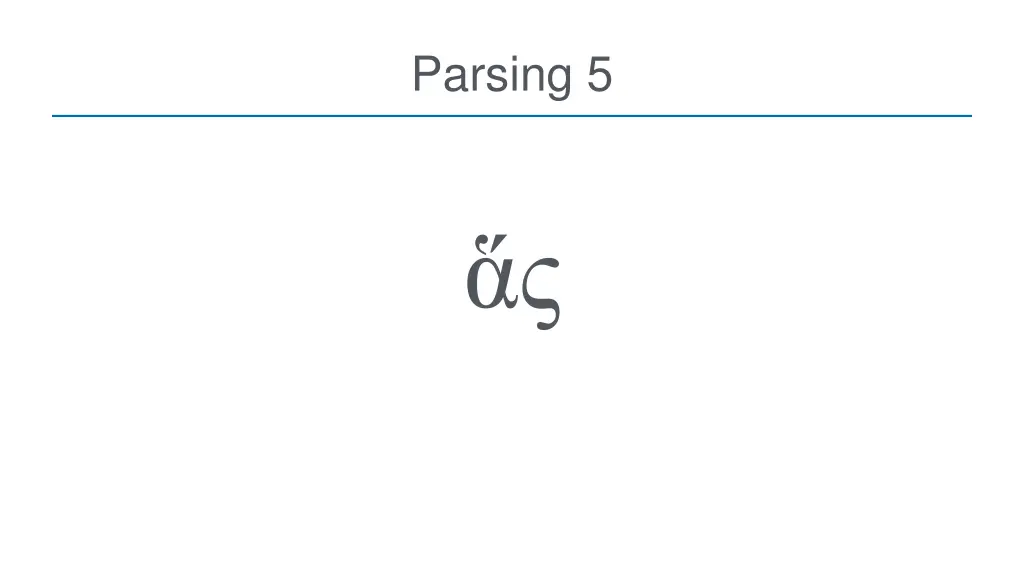 parsing 5