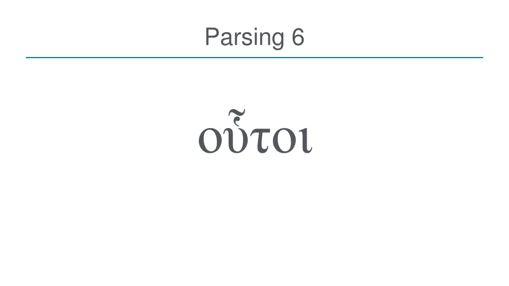 parsing 6